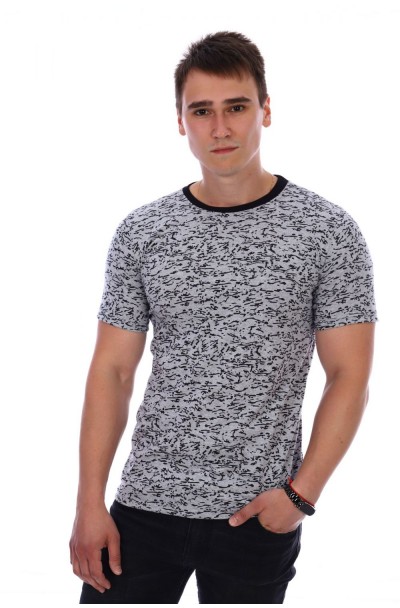Мужская футболка "МАКСИМ" серый