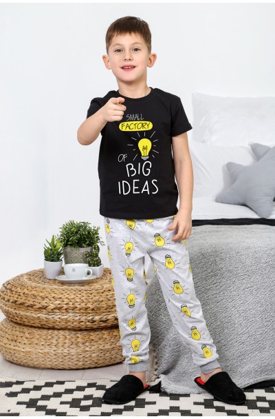 Пижама для мальчика  Лампочки-3 